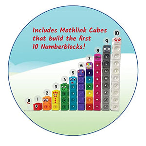 hand2mind MathLink Cubes Numberblocks 1-10 Activity Set, 30 Activities Linked to TV Episodes, Math Cubes, Counting Toys, Base Ten Blocks, Montessori Math, Counters for Kids Math, Kindergarten Toys