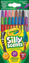Crayola Silly Scents Mini Twistable Crayons - Assorted Colours (Pack of 21) | So Smelly, You Won't Believe Your Nose! | Ideal for Kids Aged 3+