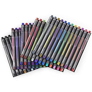 ARTEZA Gel Pens, 60 Colours, 0.8–1.0 mm Tips, Glitter, Metallic, Pastel, Neon, Rainbow Hues, Writing Pens for Scrapbooking, Doodling, and Journaling