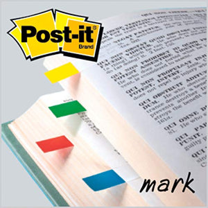 Post-it Flags, 35/Dispenser, 4 Dispensers/Pack, 47 in Wide, Assorted Primary Colors (683-4)