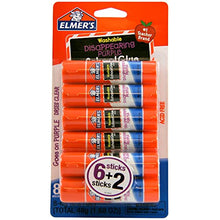 Elmer's® Washable Disappearing Purple School Glue Sticks, 0.21 Oz., Pack Of 6 + 2 Bonus Sticks