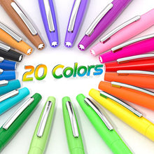 Lelix 20 Colors Felt Tip Pens, Medium Point Felt Pens, Assorted Colors Markers Pens For Journaling, Writing, Note Taking, Planner Coloring, Perfect for Art Office and School Supplies