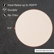 Nuwave Heavy-Duty Cordierite Pizza & Baking Stone, Heat Resistant up to 1472°F, Great for Indoor Electric Ovens, Outdoor Gas, Wood Fire Grills, BBQ Grilling, & NuWave Bravo XL, Fits Most Frozen Pizzas