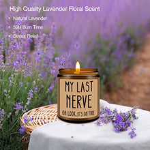 Homsolver Birthday Gifts for Women, Funny Gifts for Best Friend Women - My Last Nerve Candle - Gifts for Her, Mom, Best Friends, Girlfriend, Wife, Grandma, Teachers, Aunt, Boss, Coworker, Sister Gifts