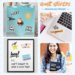 100pcs Inspirational Stickers for Laptop, Reward Motivational Stickers for Teens Adults Students Teachers Planners Employees, Waterproof Vinyl Positive Sticker for Water Bottles, Scrapbook, Journal