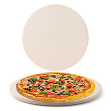 Nuwave Heavy-Duty Cordierite Pizza & Baking Stone, Heat Resistant up to 1472°F, Great for Indoor Electric Ovens, Outdoor Gas, Wood Fire Grills, BBQ Grilling, & NuWave Bravo XL, Fits Most Frozen Pizzas
