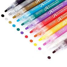 ZEYAR Acrylic Paint Pens for Rock painting, 12 colors, Water based Medium Point, AP Certified, Assorted Colors,Odorless,Acid Free,Non-Toxic and Safe to Use