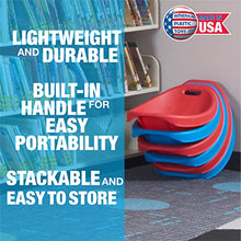 American Plastic Toys Little Kids (4-Pack, Red), Stackable, Lightweight, & Portable, Reading, Gaming, TV, Outdoor & Indoor, 50lb Max Scoop Rocker