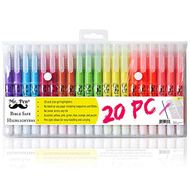 20 No Bleed Highlighters