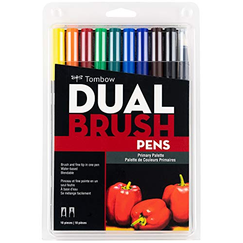 10 Dual Brush Pens