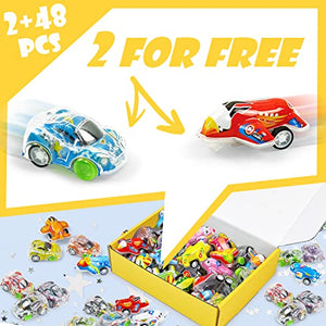 48Pcs Mini Cars and Small Planes, Bulk Toys Small Pull Back Cars, Treasure Box Toys for Classroom, Party Favors, Goodie Bags Fillers, Birthday Day Gifts for Kids and Prize for Kids 3-5 Years Old