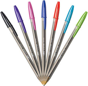 BIC Cristal Xtra Bold Fashion Ballpoint, 48 Pack, NEW ASSORTED COLORS, Medium Point 1.6mm Great Colored Pens For Note Taking, School Supplies for Adults And Kids.