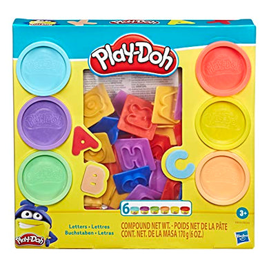 Play-Doh Fundamentals Letters with 26 Letter Stamper Tools and 6 Colors of Play-Doh