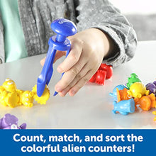 Learning Resources Grab & Sort Fine Motor Alien Counters - 37 Pieces, Ages 3+ Toddler Learning Toys, Math Counters for Kids, STEM Toys for Kids, Preschool Must Haves, Math Manipulatives