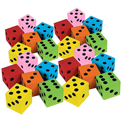 24 Foam Dice