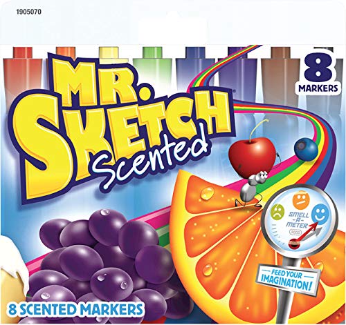 Mr Sketch Mr. Sketch Watercolor Scented Marker Set, 4-7/8 x 3/4 in, Assorted Colors - 059361