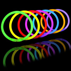 JOYIN 144 Pcs Glow Sticks Bulk 8" Bracelets Necklaces, Glow in the Dark Neon , Easter, Christmas, Football,Halloween Party Supplies Pack,