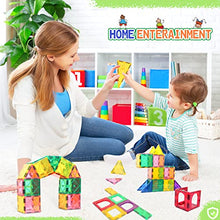 Magnetic Tiles Beginner Set Toys for Girls & Boys Toddler Toys Sensory Toys for Toddlers 3-4 Magnetic Blocks for Kids Age 3-5 4-8 Kids Toys Encourage Kids Creativity & Develop Fine Motor Skills