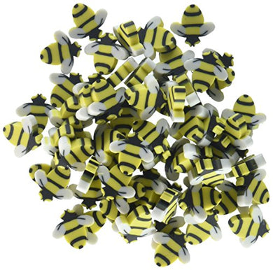 U. S. Toy LM174 Mini Bumble Bee Erasers, Yellow