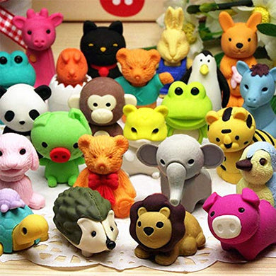 34 Animal Erasers