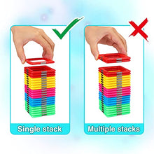 idoot Magnetic Tiles Blocks Building Toys for Kids, Magnet STEM Toys for 3+ Year Old Boys and Girls Learning by Playing Set Christmas Birthday Gifts with Storage Bags