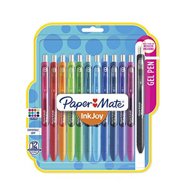 Paper Mate 1951729 InkJoy Gel Pens, Medium Point, Assorted Colors, 12 Count