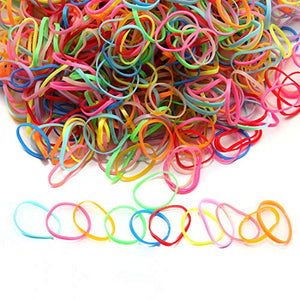 HOYOLS Elastic Hair Ties Hair Rubber Bands Ponytail Holders for Women Girls Thin Small Hair Elastics 1500 Piece Pack