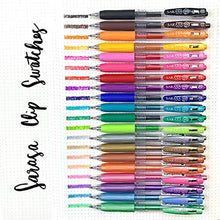 Zebra Pen Sarasa Clip Retractable Gel Pen, Fine Point, 0.5mm, Rainbow Assorted Colors, 12-Pack