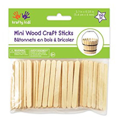 150 Mini Craft Sticks