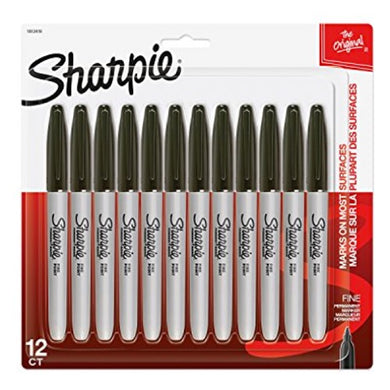 12 Permanent Markers