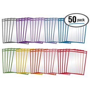 50 Dry Erase Pockets